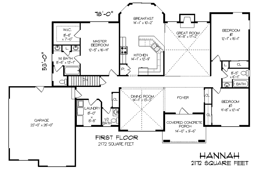 Hannah Ranch 3 Bedroom Floor Plan